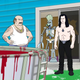 Carl, the Cybernetic Ghost Of Christmas Past From The Future, Glenn Danzig, and an above-ground pool filled with elf blood